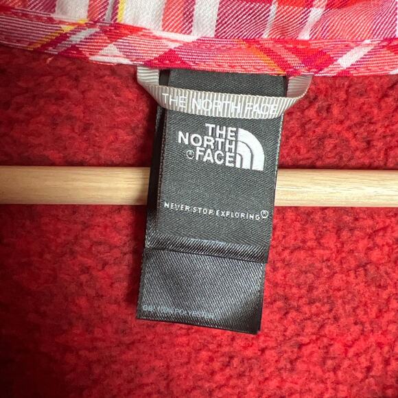 The North Face Womens Red Vest 100% Polyester Heathered Crescent Large - Picture 3 of 6